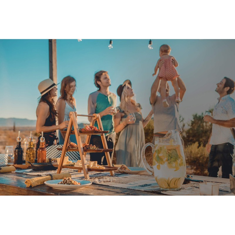 TOSCANA - a Picnic Time brand, 3 Tiered Serving Ladder