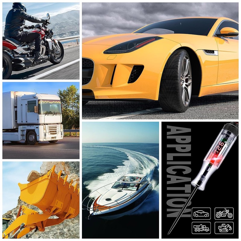 Greluma 1PC 3-48V Car Circuit Tester with Voltmeter Heavy Duty