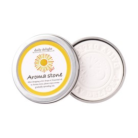 Daily Delight Aroma Stone Day Pack of 1 (Portable Small Space, White Cloud Ceramic, Setoyaki, Made in Japan, For Essential Oils, Easy Aroma)