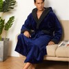 ccko Mens Robe with Hood, Big and Tall Warm Soft