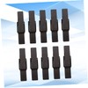 jojofuny 100 Pack 35mm Dark Brown Wooden Clips Food Sealing