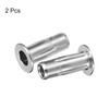 sourcing map M8 multi-grip rivet nuts, 2 pieces, pre-drilled shaft,
