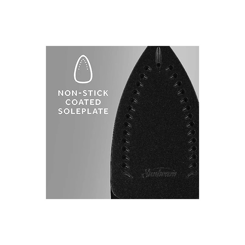 Sunbeam GCSBC Classic 1200 Watt Mid-size Anti-Drip Non-Stick Soleplate Iron