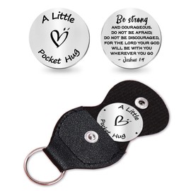 Likjad christian keychains for women,bible verse keychain,christian keychain pocket hug keychain,bible gifts,christian gifts for women,Religious gifts for men,Religious keychain