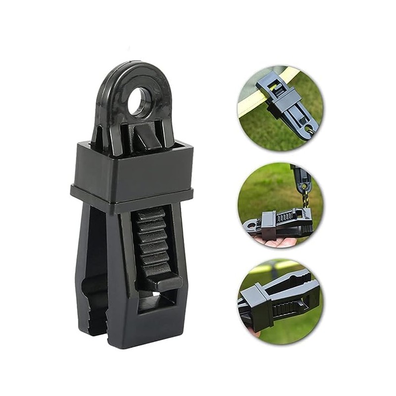 SIGANDG 30 x Locking Handle Clip, Plastic Clips for Protective
