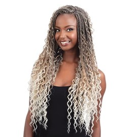 FreeTress Crochet Braids 3X Rebel Boho Mermaid Braid 24" (DARK AUBURN 30)