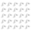 sourcing map 30Pcs PVC Pipe Straps, 16mm(5/8") Plastic Conduit Strap