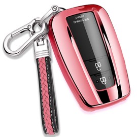 XRise Toyota Intelligent Key Case Compatible with Toyota Crown 220 Series C-HR Prius 50 Series New Corolla RAV4 50 Series Camry 70 Series Land Cruiser Prado 150 Late Model Exclusive, 3/4 Button