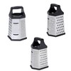 Zester 5404337 Hexagonal Cheese Grater with Non-Slip Base, Multi-Purpose Stainless