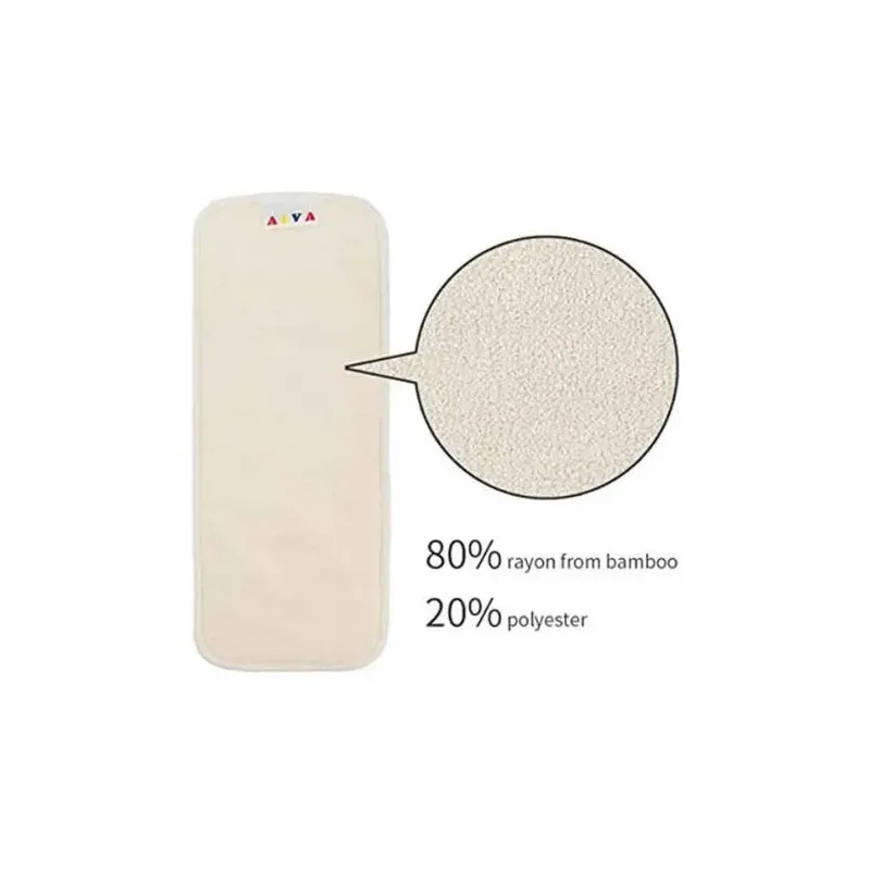 Absorbente Bambú Terry 5 Capas Alvababy Pañal Ecológico