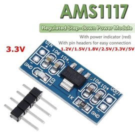 Funsto AMS1117 1.2V 1.5V 1.8V 2.5V 3.3V 5V Power Supply Module AMS1117-5.0V Power Module AMS1117-3.3V for DIY kit 10pcs