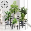CADANI 5-Pack Metal Plant Stands for Outdoor Indoor, Anti-Rust Iron