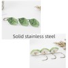 12 Pcs Decorative Rust Proof Leaf Shower Curtain Hooks -