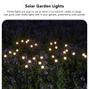 2 Sets Solar Powered Firefly Lights Outdoor Waterproof Solar Garden