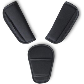 THJOPOKEEL 3 Pcs Baby Stroller Car Seat Strap Covers and Crotch Pad Combo, Seat Belt Shoulder Pads Soft Seat Belt Strap Covers Universal for Newborns Infants Kids Child, Pushchair Seat Belt Covers