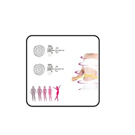 Lymphatic Earrings For Women, 2 Pairs Histone Acupressure Slimming Gold Silver Hypoallergenic Earring Unique Elegant Hoop Earrings Birthday Anniversary Jewelry Gift (Two pairs of silver)