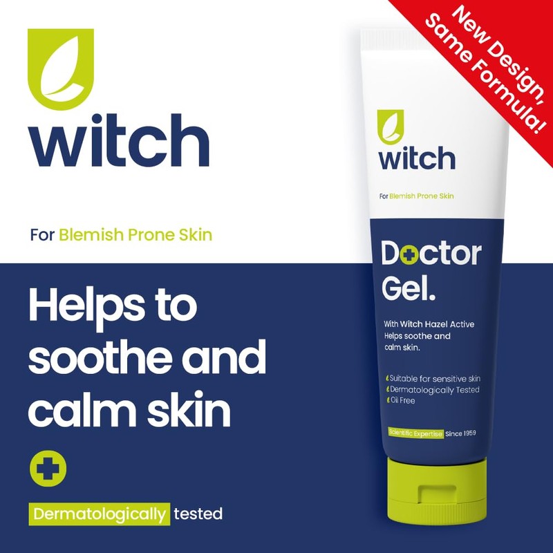 Witch Doctor Gel 35ml x 6 pack, with Witch Hazel