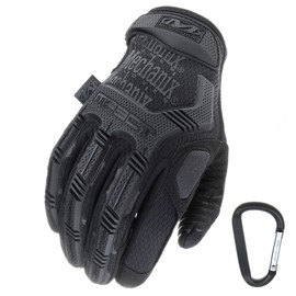 Mechanix Wear M-Pact Tactical Liner Glove, Optimum Protection, Breathable Best Fit and Gear Carabiner, Black Covert, Coyote, Multicam, Wolf Grey, Size: S, M, L, XL - m