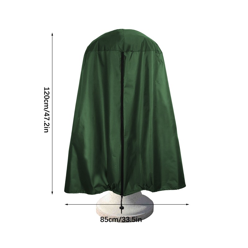 Garden Fountain Statue Protective Cover Silver Coated Oxford Cloth Waterproof