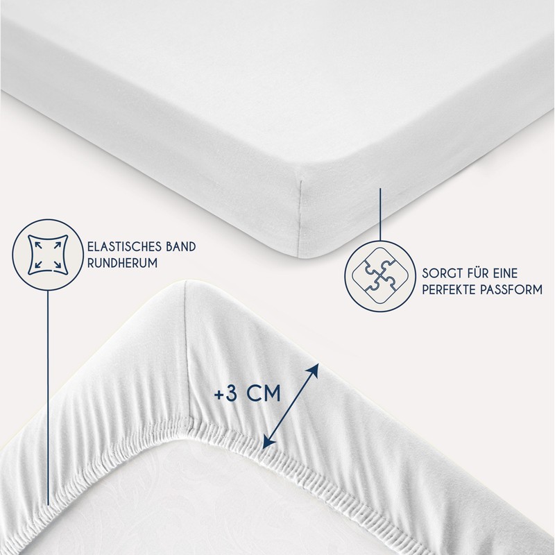 Dreamzie Elasticated Cotton Fitted Sheet