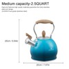 Creative Home 2.6 Qt. Stainless Steel Whistling Tea Kettle Teapot