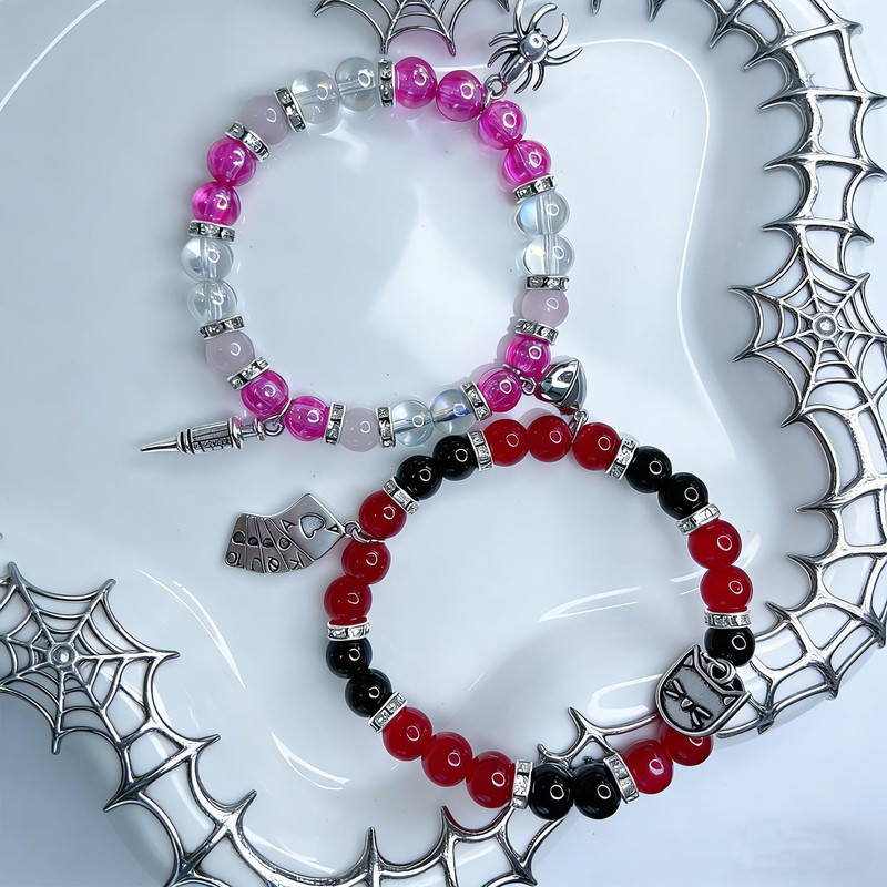 MIXFOSAHN Hazbin Angle Love Husk Bracelets Anime Merch Cosplay Matching