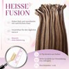 Elailite U-Tip Real Hair Bonding Extensions, Keratin Hair Extensions, Straight,