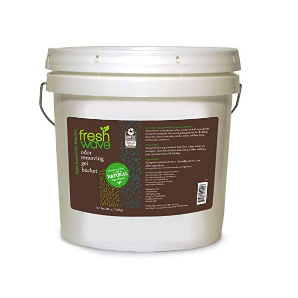 Fresh Wave Odor Removing Gel Bucket, 15.5 lb. (248 oz.) | Original Scent Refill | Odor Absorbers for Home | Safer Odor Relief | Natural Plant-Based Odor Eliminator | for Cooking, Trash & Pets