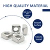 20 Pcs M8 Square Nuts,304 Stainless Steel Machine Square Screw