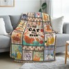 REETOOK Cat Blanket for Cat Lovers, Cat Mom Gifts, Cat