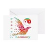 CafePress Peace And Harmony Folded Greeting Card Matte