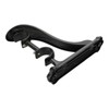 Tsnamay 2Pcs Double Curtain Rod Brackets Rod Holders,Black Retro Wall