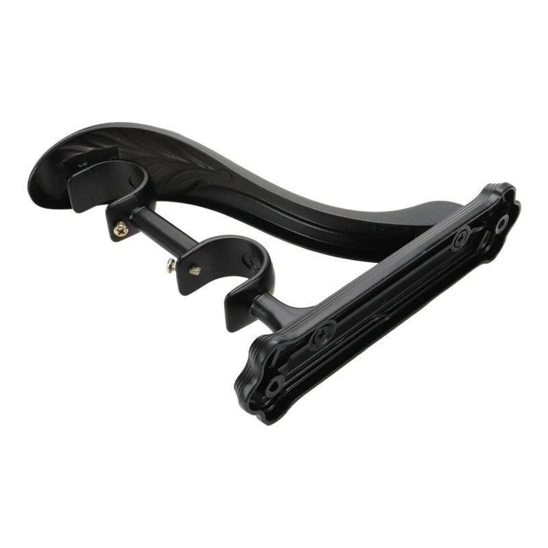 Tsnamay 2Pcs Double Curtain Rod Brackets Rod Holders,Black Retro Wall
