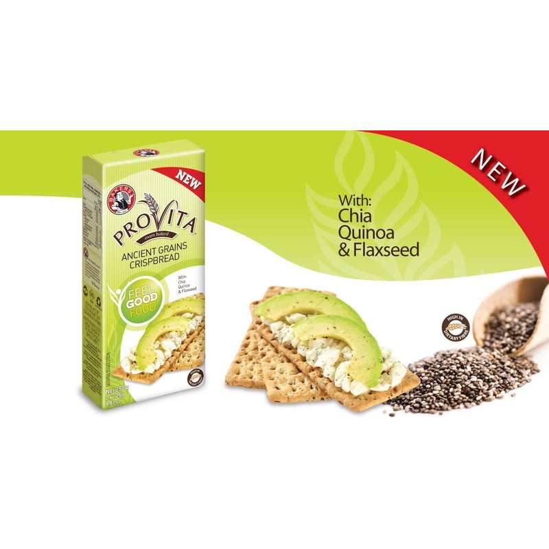 Bakers Provita | Ancient Grains Crispbread | High Fibre |