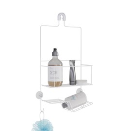 Better Living Products 13220 ECLIPSE 2 Tier Shower Caddy, White