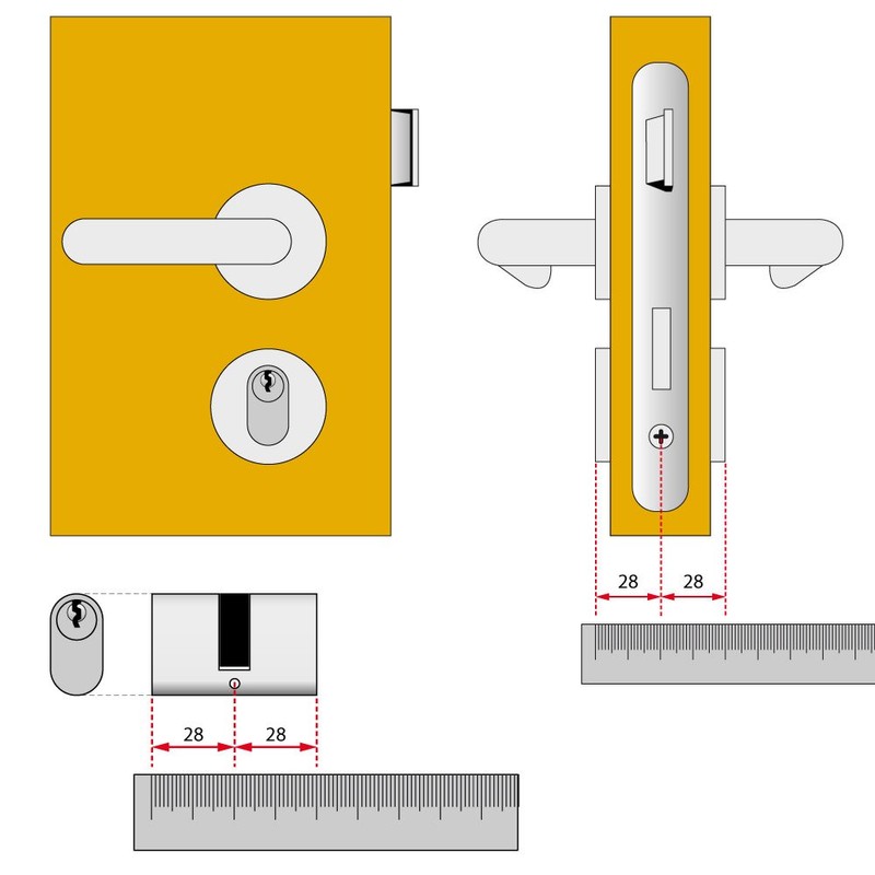 CISA Oval Brass Cylinders 08210/02 55 – 22 x 22