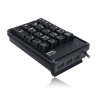 As shown 19-Key Mechanical Keypad with USB Hub for Enhanced