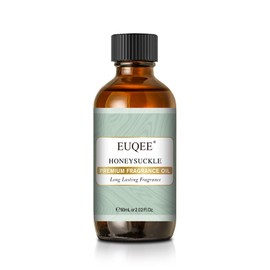 EUQEE Honeysuckle Fragrance Oil 60 ml Premium Fragrance Essential Oil with Glass Dropper for Candle Making, DIY Bath Bombs, Aromatherapy (2.02 Fl oz)