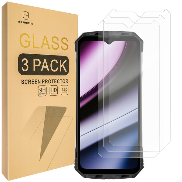 Mr.Shield [3-Pack] Screen Protector For Doogee S110 [Tempered Glass] [Japan