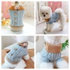 Pet Knitted Braided Turtleneck Sweater for Small Dogs Cats Warm