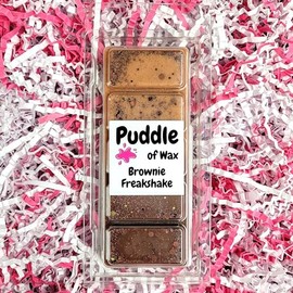 Puddle of Wax - Brownie Freakshake Soy Wax Melt Snap Bar - 50g - Sweet Scent - Vegan Friendly - Made in the UK