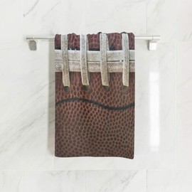 senya - Toalla de baño decorativa de libélula acuarela, toallas de mano suaves para baño, spa, gimnasio, deportes, 30 x 15 pulgadas, divertida (fútbol americano)