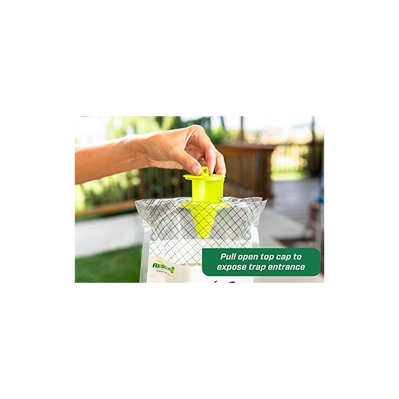 RESCUE! Big Bag Fly Trap - Disposable Outdoor Pest Control
