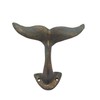 Wowser Green Whale Tail Cast Iron Wall Hook, 4 3/4