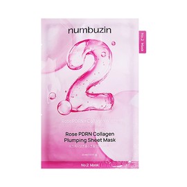 Numbers In Dr. Jartreal Barrier Collagen Pantothenic Acid Glutathione Cica Moisture Whitening Soothing Mask Pack - Numbers In No. 2 Rose PDRN Collagen Pack 1 sheet / 넘버즈인닥터자르트리얼베리어 콜라겐 판토텐산 글루타치온 시카 수분 미백 진정 마스크팩 - 넘버즈인 2번 로즈PDRN 콜라겐팩 1매