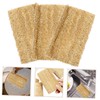 SHOWERORO 3pcs Natural Loofah Dish Washing Sponge Kitchen Scrubber for