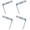 Merriway BH05146 (4 Pcs) Corner Brace Bracket Plates, BZP 40mm