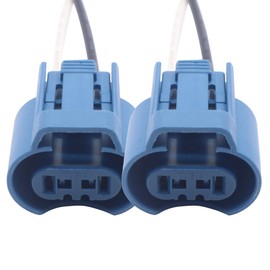 HiSport Female Adapters Connector Pigtail Plug Wire/Wiring Harness Sockets Compatible with Acura/Honda High/Low Beam or Fog Lights Replacement for OE 9005 HB3 H10 9145(Pack of 2)