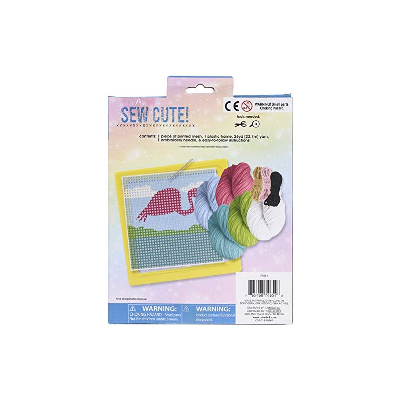 Sew Cute! Needlepoint Kit-Flamingo