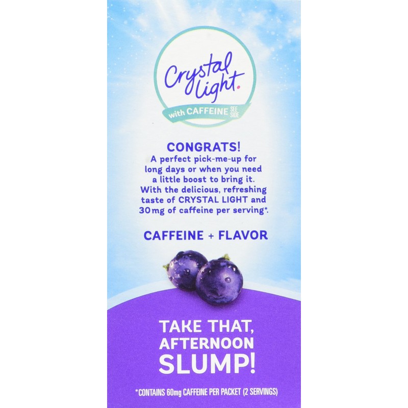 Crystal Light On The Go Energy Grape - Caffeine Energy